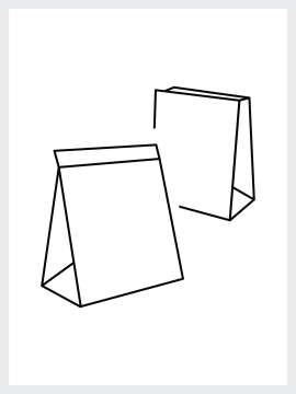 Пакеты бумажные на вынос