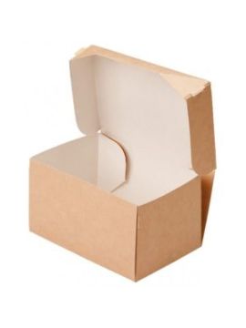 Контейнер бумажный для кондитерских изделий Cake 1200 крафт (25шт/уп)(250шт/кор)