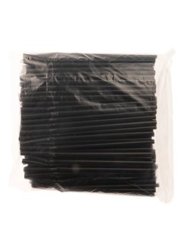 Трубочки 8*240 черные с гофрой (250шт/уп)(12упкор)