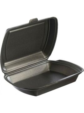 Ланч-бокс 1-секц черный (200шт/уп)