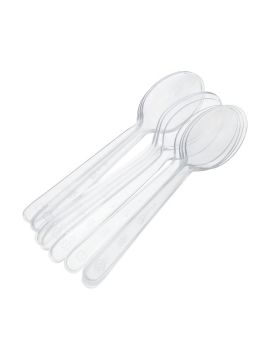 Ложкапрозрачная чайная премиум 125мм(100шт/уп)(3000шт)