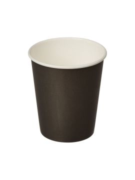 Стакан бум 250мл черный 1сл д80 (50шт/уп)(1000шт/кор)