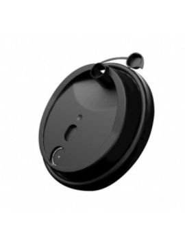 Крышка пластиковая с клапаном для стакана бумажного д80 черная матовая (50шт/уп)(1000шт/кор)