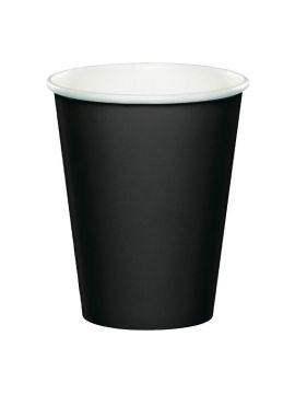 Стакан бум 350мл черный 1сл д90 (50шт/уп)(800шт/кор)