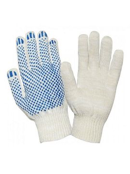 Перчатки х/б с ПВХ (10пар/уп)(200пар/кор)