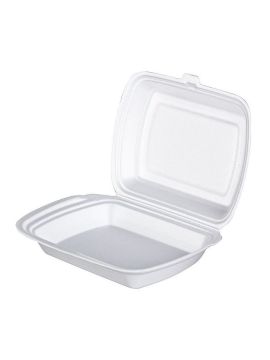 Ланч-бокс 1-секц белый П (100шт/уп)