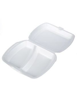 Ланч-бокс 2-секц белый П (100шт/уп)