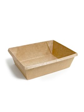 Контейнер бумажный OneClick 400мл крафт (50шт/уп)(600шт/кор)