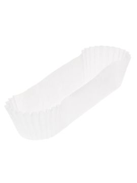Форма бумажная овальная бел 40*105*25 (1000шт/уп)