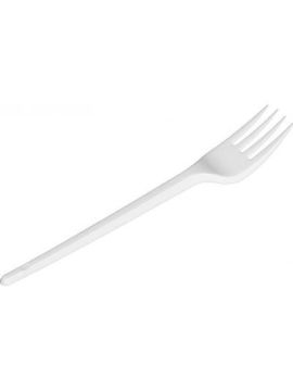 Вилка белая эконом 165мм (100шт/уп)(4000шт/кор)