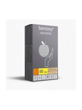 Перчатки латексные L (50пар/уп)(10уп/кор)