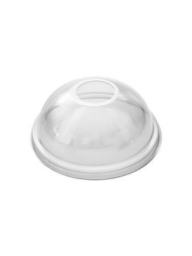 Крышка пластиковая для стакана купольная с отверстием д95 ЮМТ (100шт/уп)(800шт/кор)