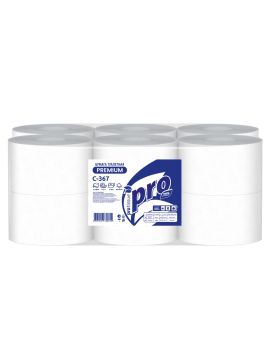 Туалетная бумага с ц/в 2сл белая 112м С367 (12шт/кор)