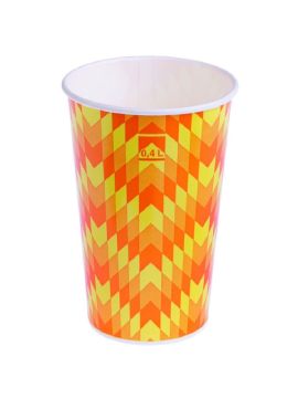 Стакан бум под холодное 400мл Зиг-Заг д90 (50шт/уп)(800шт/кор)