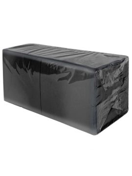 Салфетки бумажные черные 1сл 24*24 (400л/уп)(18уп/кор)