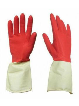 Перчатки хозяйственные M прочные Bicolor КП (120пар/кор)