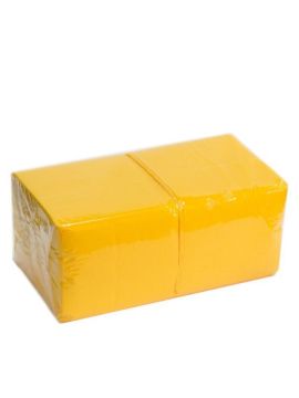 Салфетки бумажные желтые 1сл 24*24 (400л/уп)(18уп/кор)