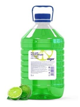 Средство для мытья посуды Eiger лайм 5л (4шт/кор)