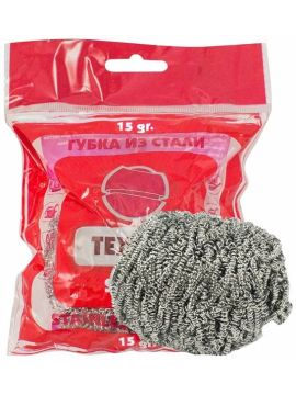 Мочалка металлическая 15г Textop (120шт/кор)