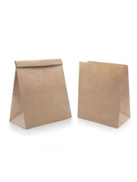 Пакет бум крафт 220*120*290 с плоским дном (50шт/уп)(1000шт/кор)