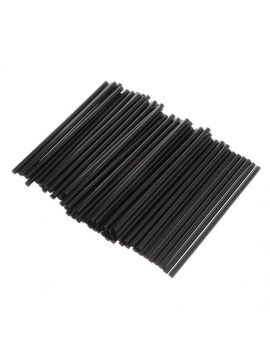 Трубочки 8*240 черные без гофры (250шт/уп)(23уп/кор)