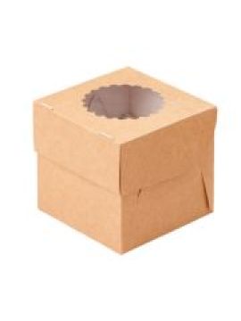 Контейнер бумажный для маффинов Muf 1 крафт (25шт/уп)(250шт/кор)