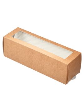Контейнер бумажный для кондитерских изделий MB 6 крафт (50шт/уп)(500шт/кор)